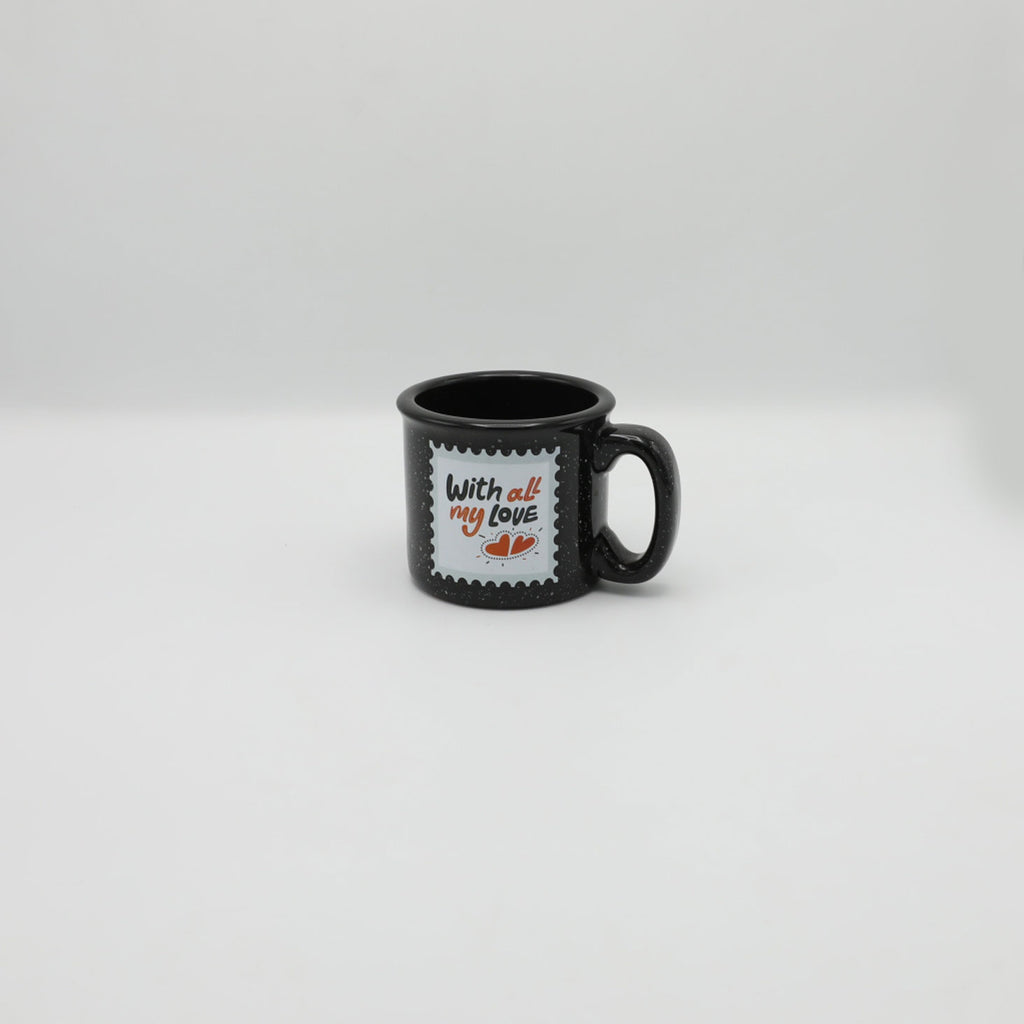 Love in Black-Ceramic Mug