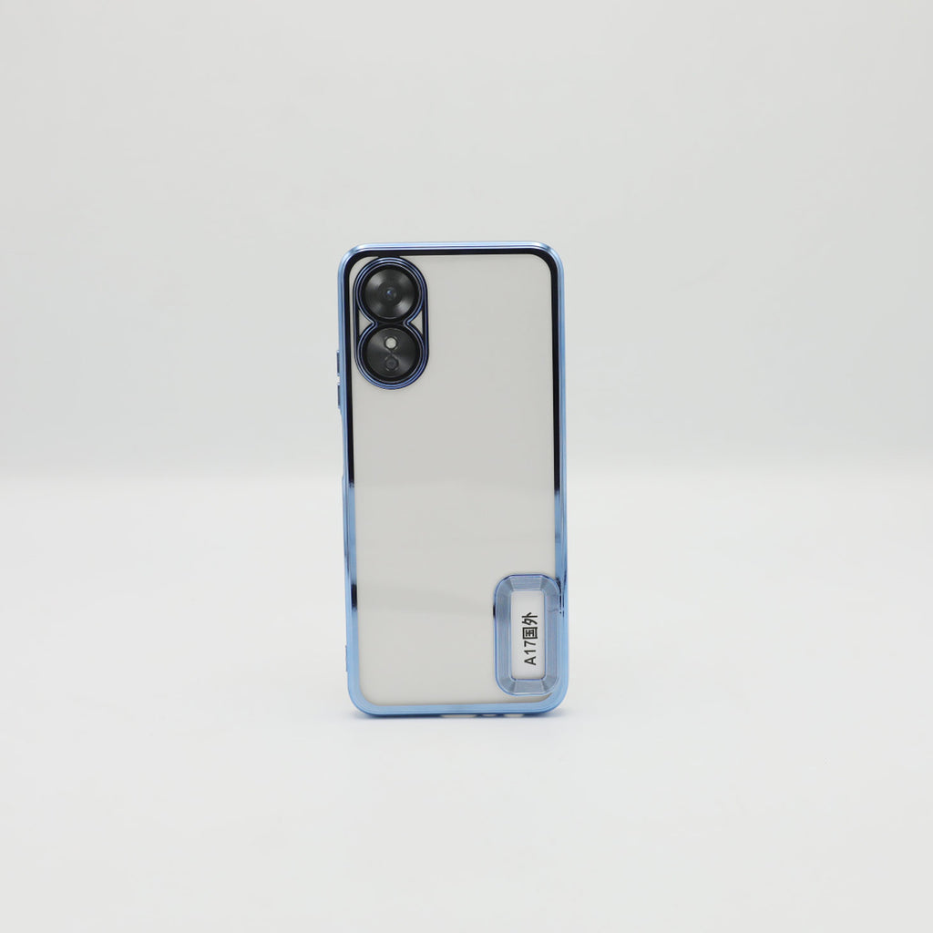 Oppo Mobile Pouch A17 Light Blue Transparent Back Rs 500