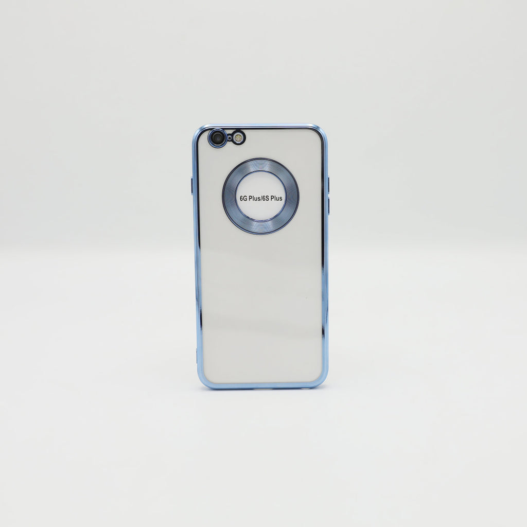 Iphone Mobile Pouch 6 Plus Light Blue Transparent Back Rs 500