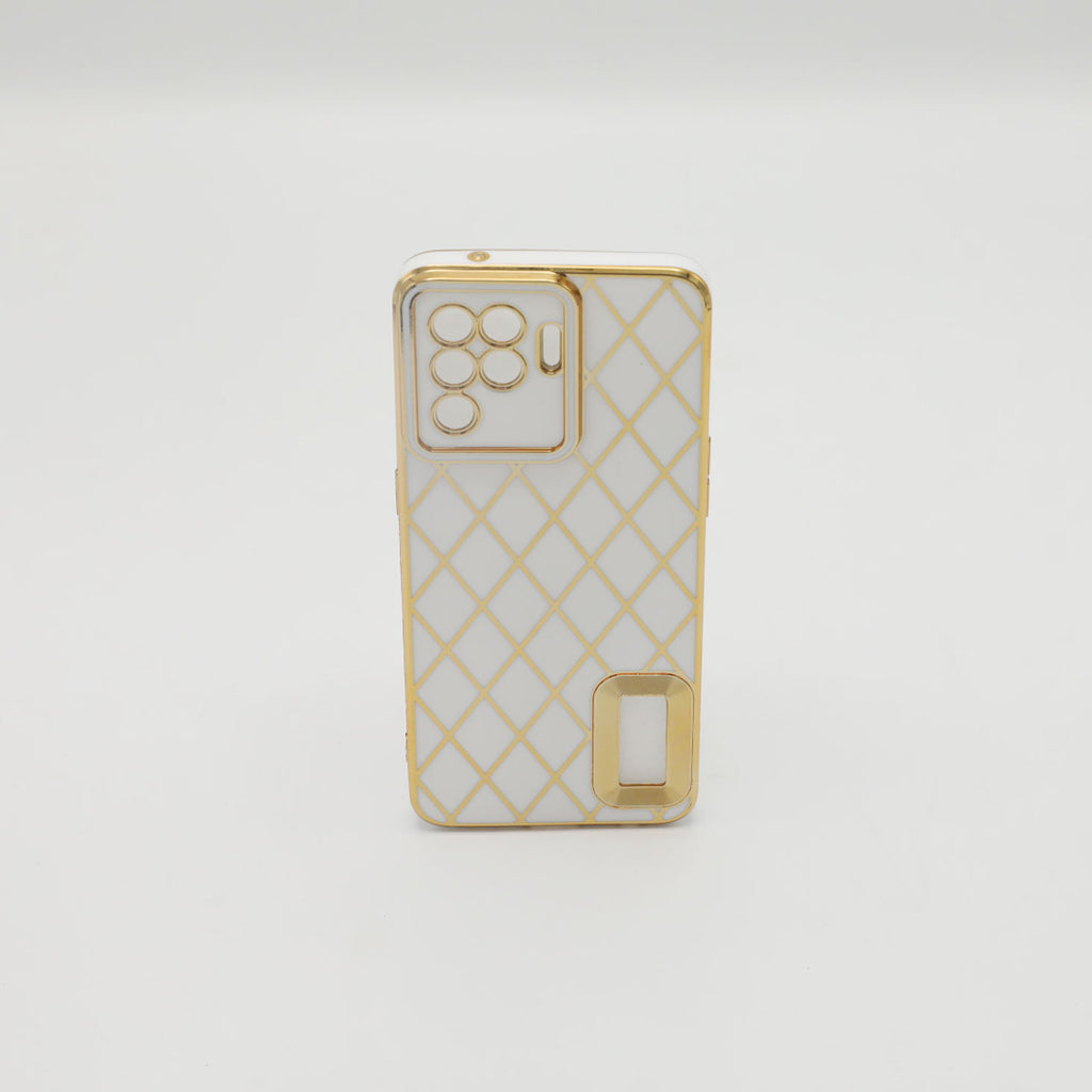 Oppo Mobile Pouch F19 Pro Fancy Chrome White Rs 500