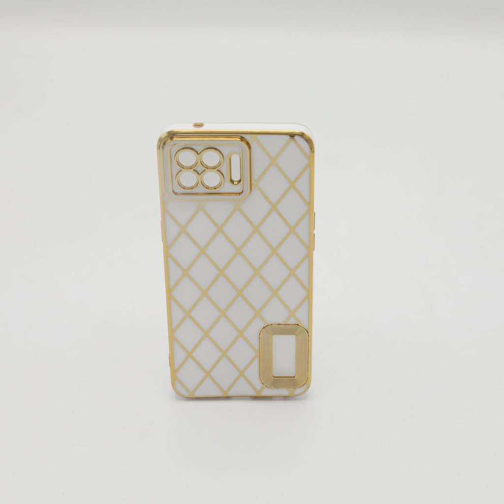 Oppo Mobile Pouch F17 Pro Fancy Chrome White Rs 500