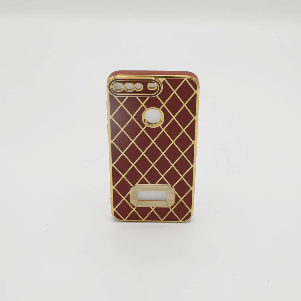 Huawei Mobile Pouch Y7 Prime 2018 Fancy Chrome Brown Rs 500