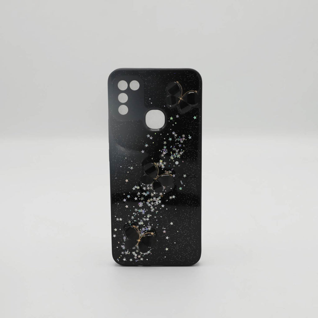 Infinix Mobile Pouch Hot 10 Play Back Glass Black Rs 450