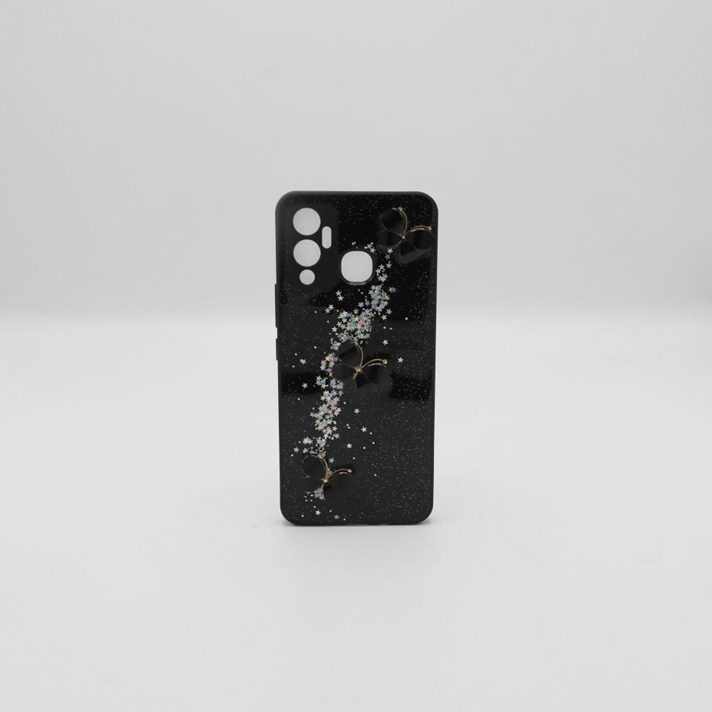 Infinix Mobile Pouch Hot 12 Play Back Glass Black Rs 450