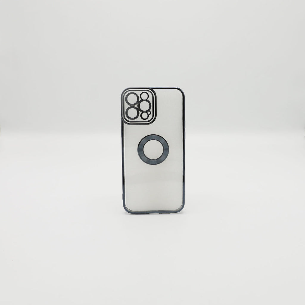 Iphone12 Pro Max Mobile Pouch Black Transparent Back Rs 450