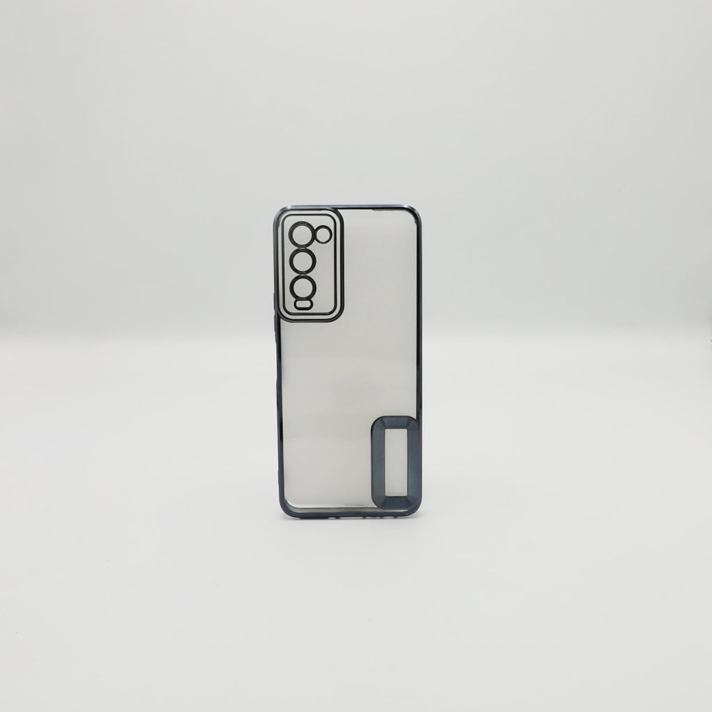 Infinix Mobile Pouch Camon18 18T Black Transparent Back Rs 450