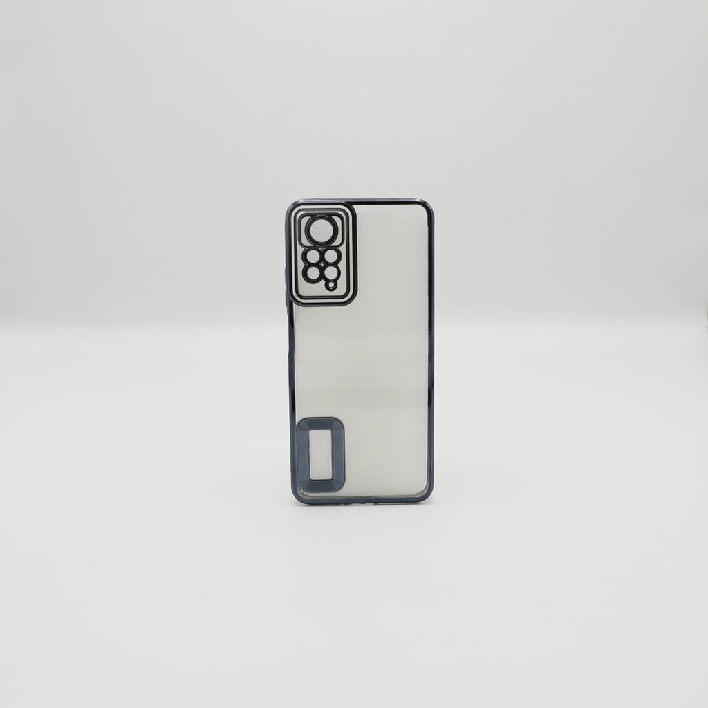 MI Mobile Pouch Note11 Pro 4G 2022 Black Transparent Back Rs 450