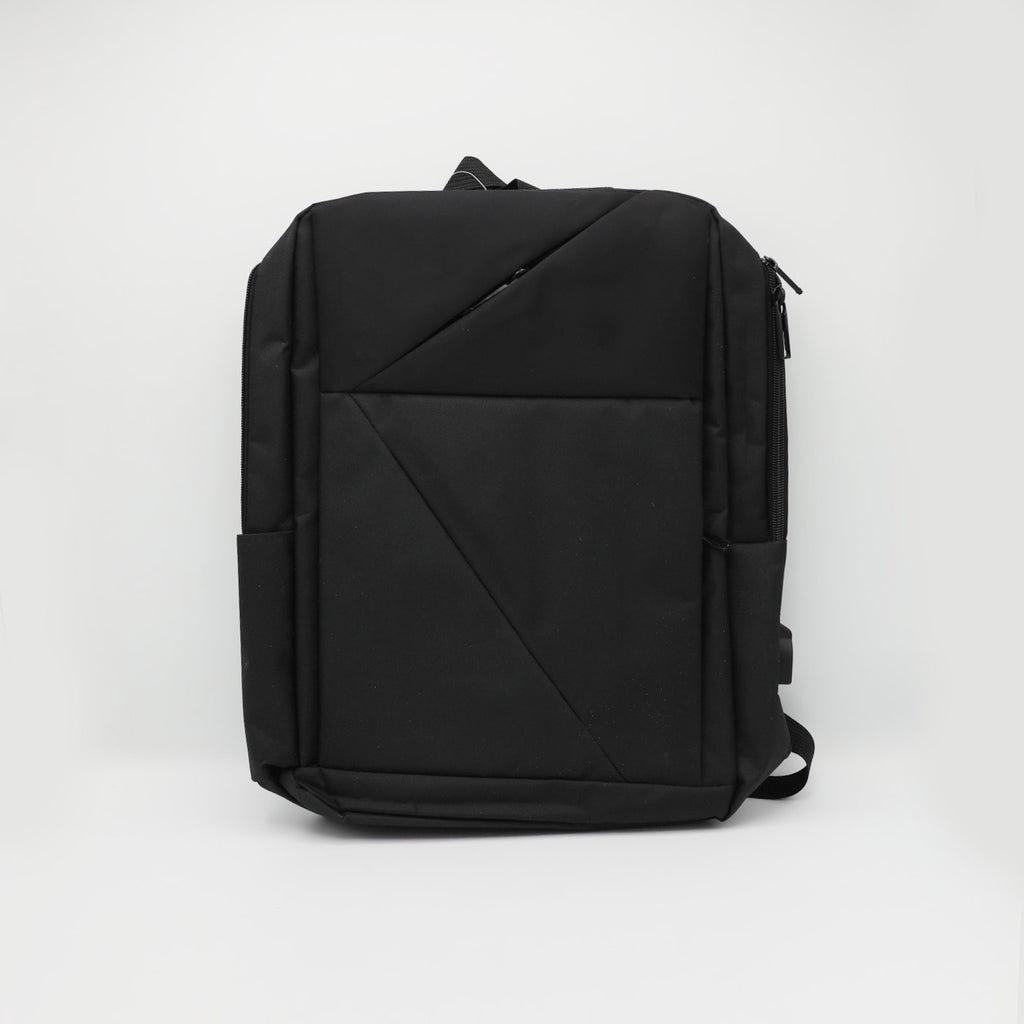 Classic Elegance: Black-Colored College Bag