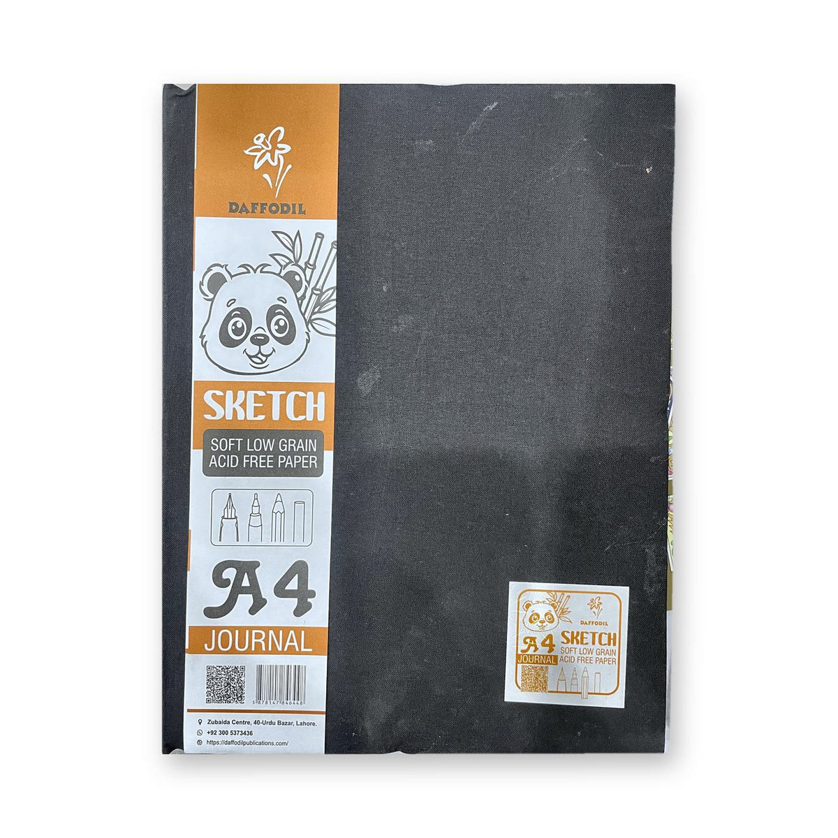 Daffodil Sketch Journal Hardbound | A4 & A3 | Black Cover | Soft Low Grain Acid-Free Paper