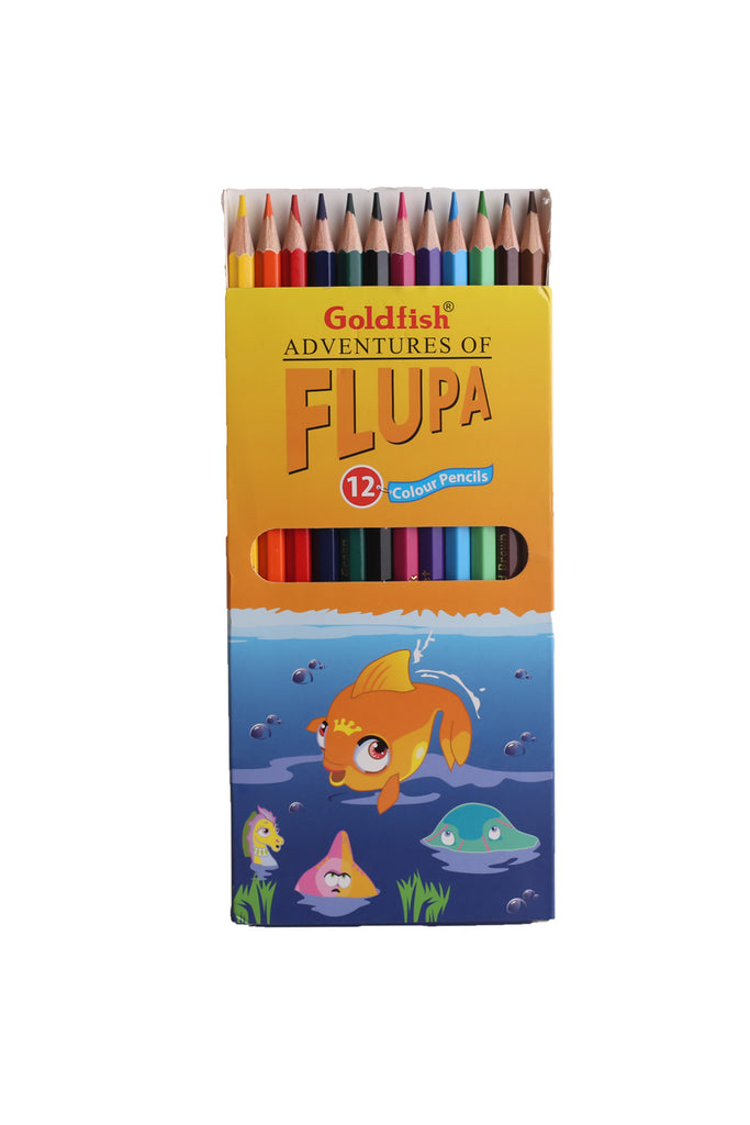 Goldfish 12 colour Pencils Card Full