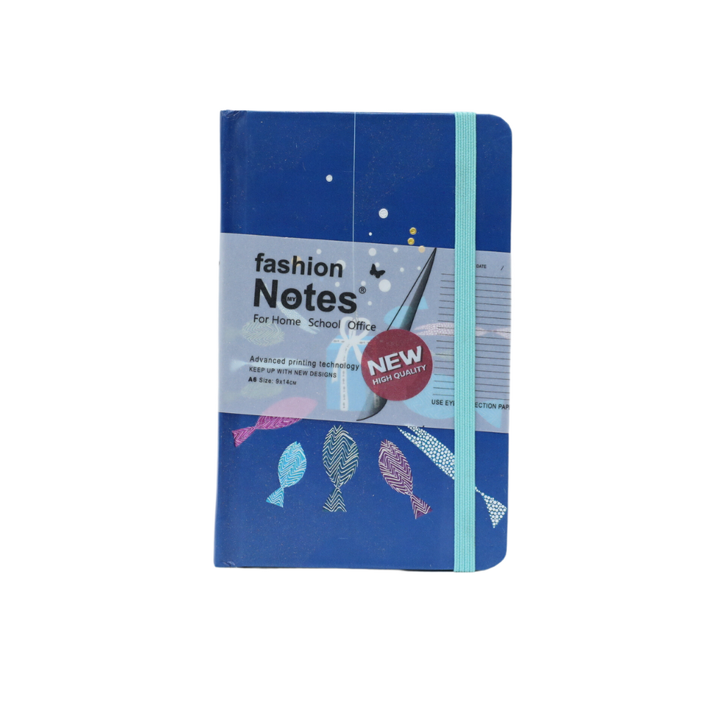 Notebook Blue Fashion Notes