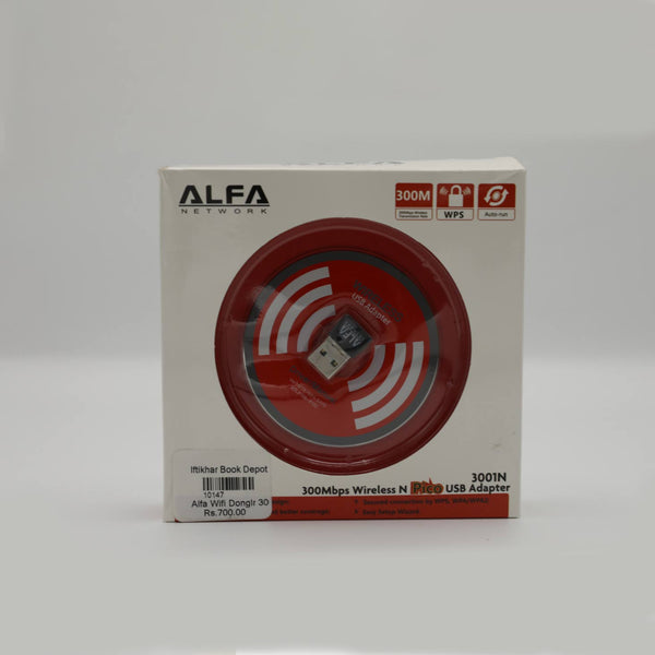 Alfa Wifi Donglr 3001N Rs 700