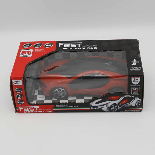 Fast Car 3D Light Red Color