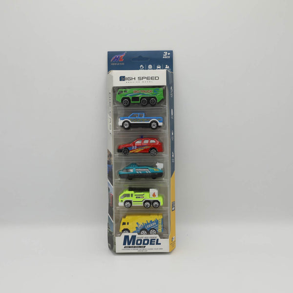 High Speed Car Set Of 6 Cars