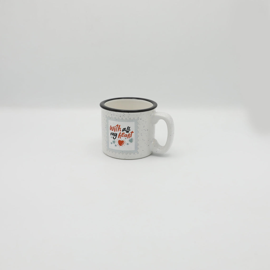 Ceramic Mug White With All My Heart Message