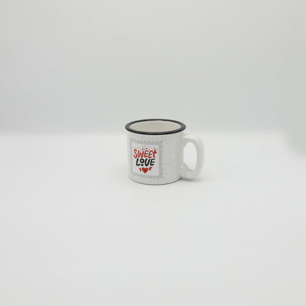 Sweet Embrace: Ceramic Mug in White