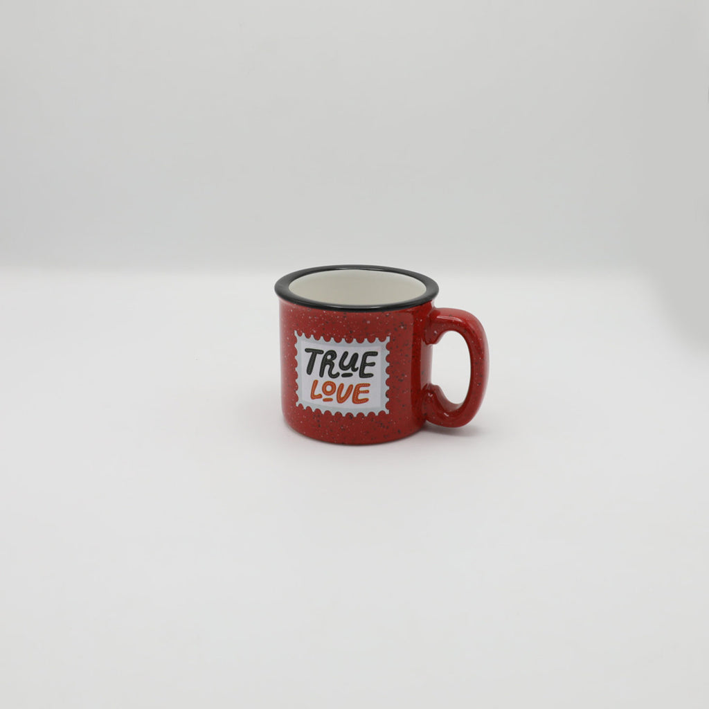 True Love's Embrace: Ceramic Mug in Red
