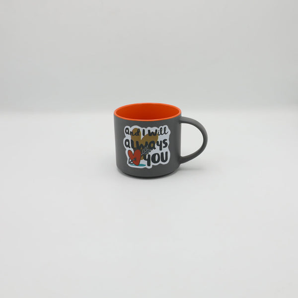Forever Love: Ceramic Mug in Gray