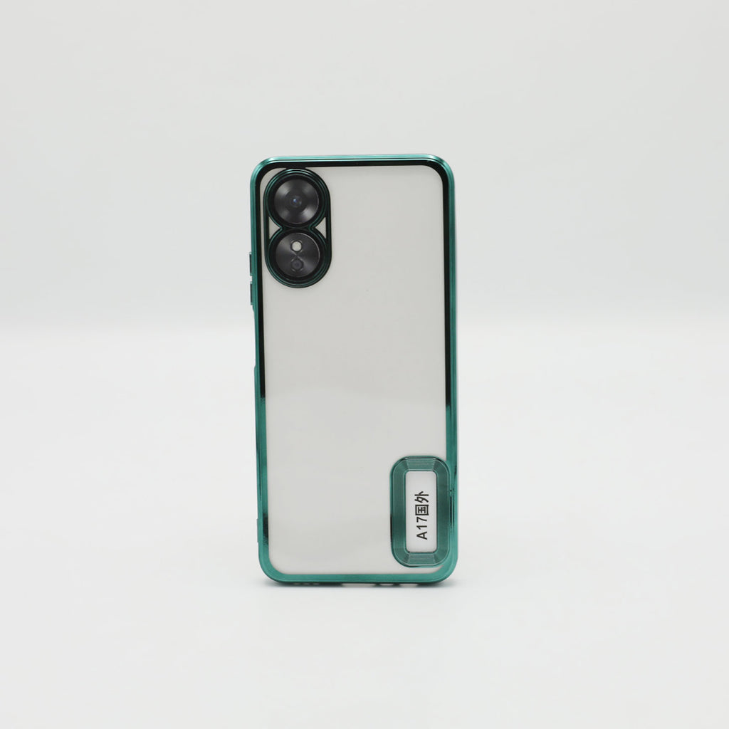 Oppo Mobile Pouch A17 Green Transparent Back Rs 500