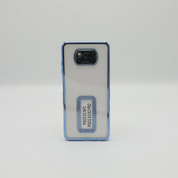 Infinix Mobile Pouch Poco X3 Light Blue Transparent Back Rs 500