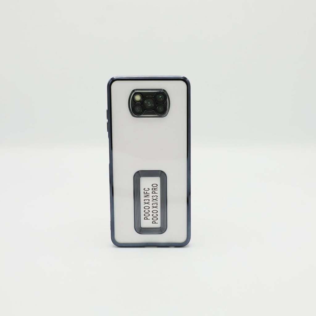 Infinix Mobile Pouch Poco X3 Black Transparent Back Rs 500