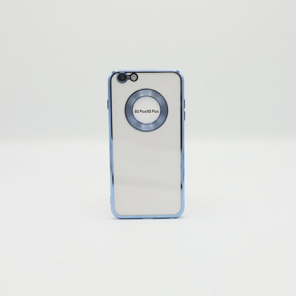 Iphone Mobile Pouch 6 Plus Light Blue Transparent Back Rs 500