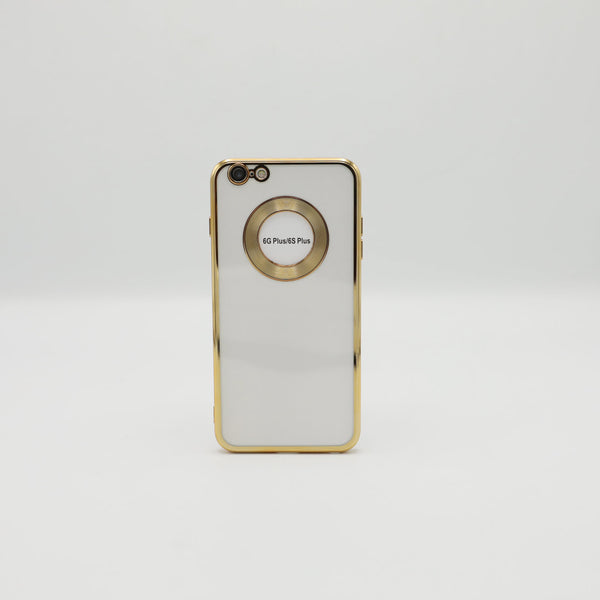 Iphone Mobile Pouch 6 Plus Golden Transparent Back Rs 500