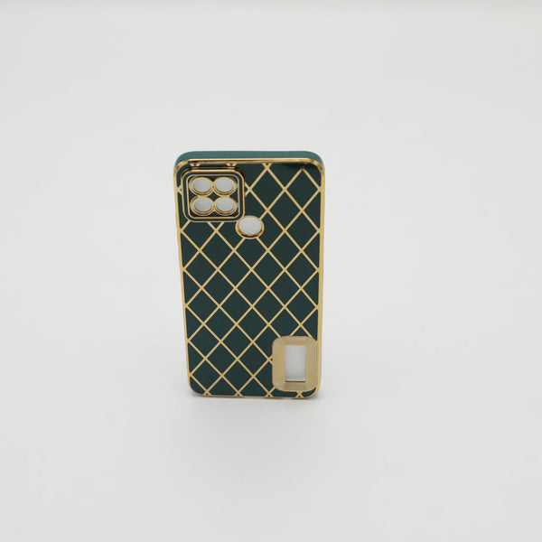 Oppo Mobile Pouch A15 Fancy Chrome Green Rs 500