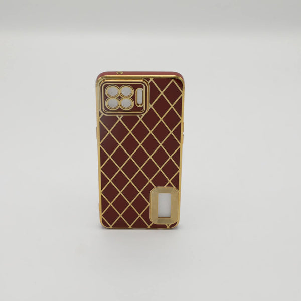 Oppo Mobile Pouch F17 Pro Fancy Chrome Brown Rs 500