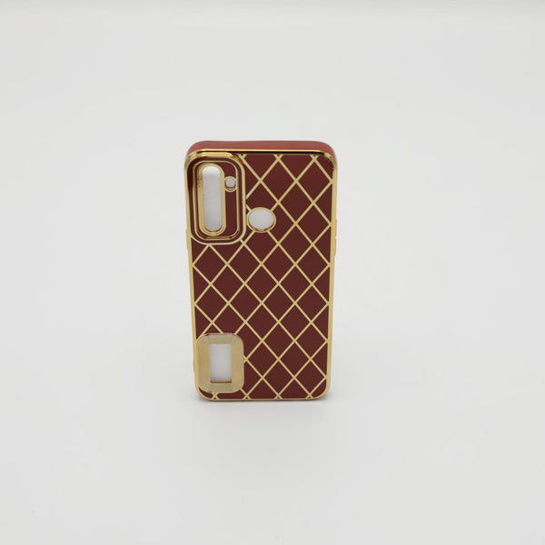 Oppo Mobile Pouch Realme5 Fancy Chrome Brown Rs 500