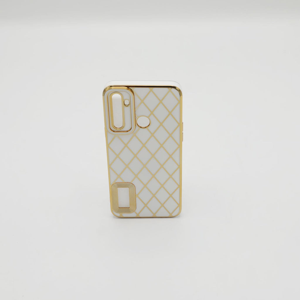 Oppo Mobile Pouch Realme5 Fancy Chrome White Rs 500