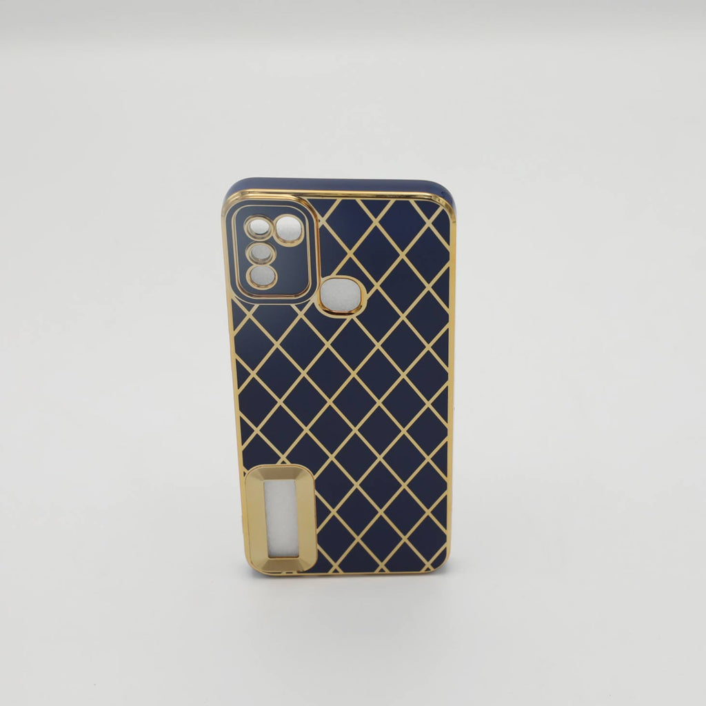Infinix Mobile Pouch Hot10 Play Fancy Chrome Blue Rs 500