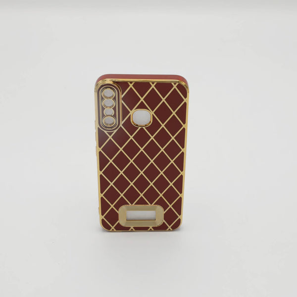 Infinix Mobile Pouch Hot 8 Fancy Chrome Brown Rs 500