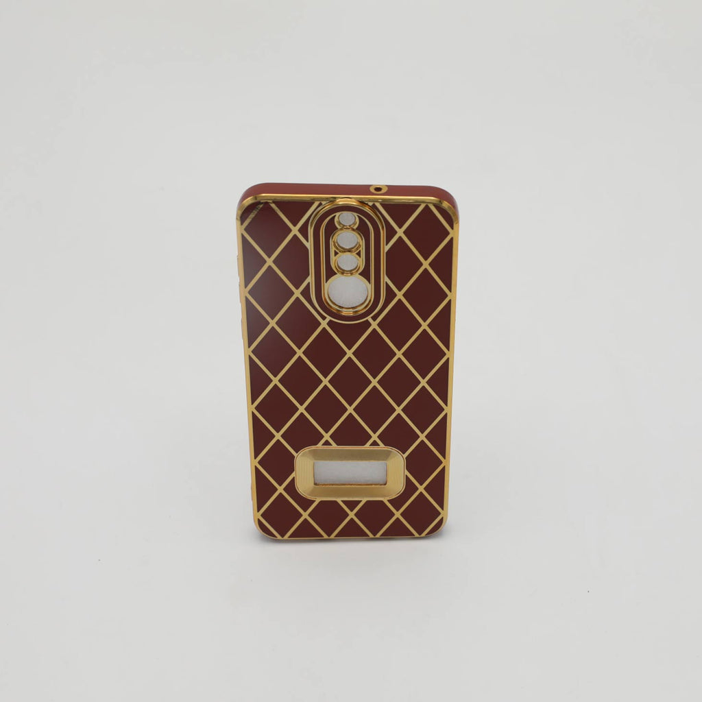 Huawei Mobile Pouch Mate10 Lite Fancy Chrome Brown Rs 500