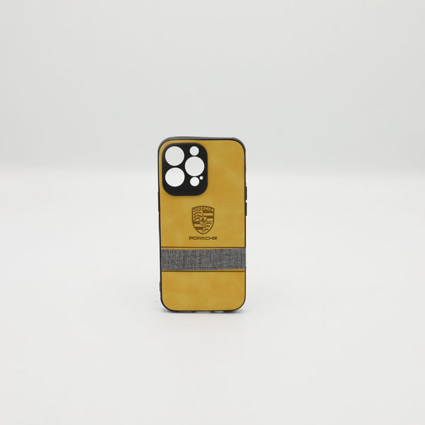 Iphone12Pro Max Mobile Pouch Leather Yellow Rs 250