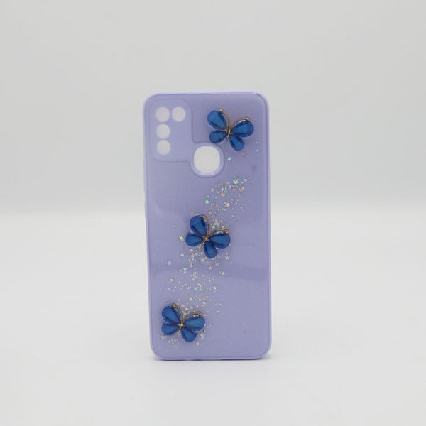Infinix Mobile Pouch Hot 10 Play Back Glass Purple Rs 450