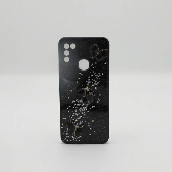 Infinix Mobile Pouch Hot 10 Play Back Glass Black Rs 450