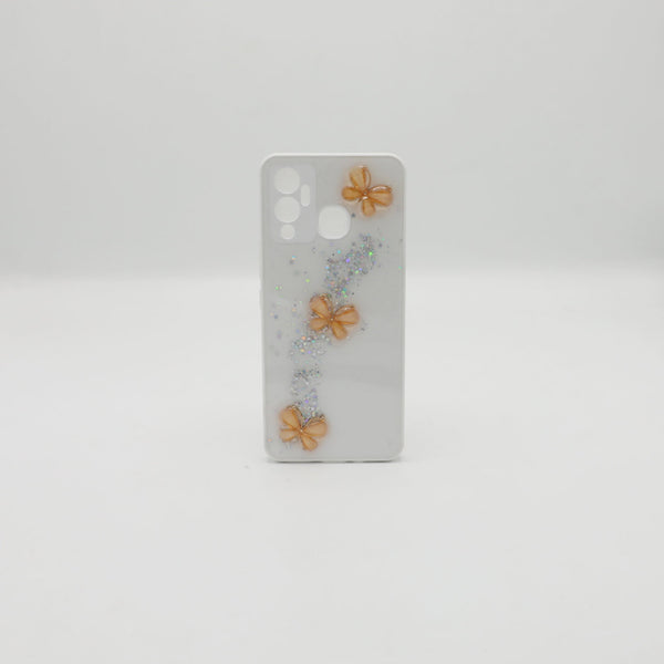 Infinix Mobile Pouch Hot 12 Play Back Glass White Rs 450