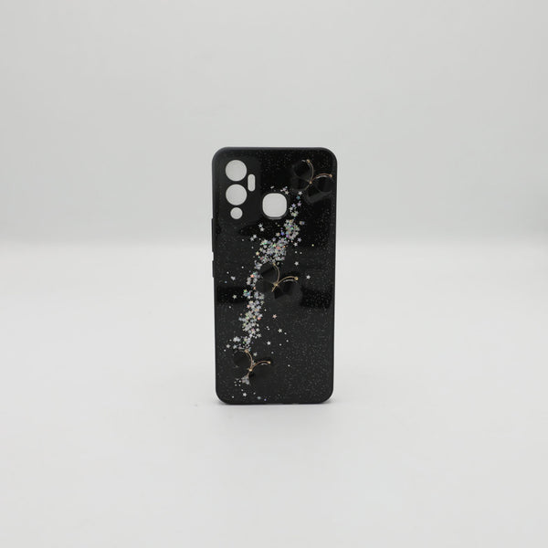 Infinix Mobile Pouch Hot 12 Play Back Glass Black Rs 450