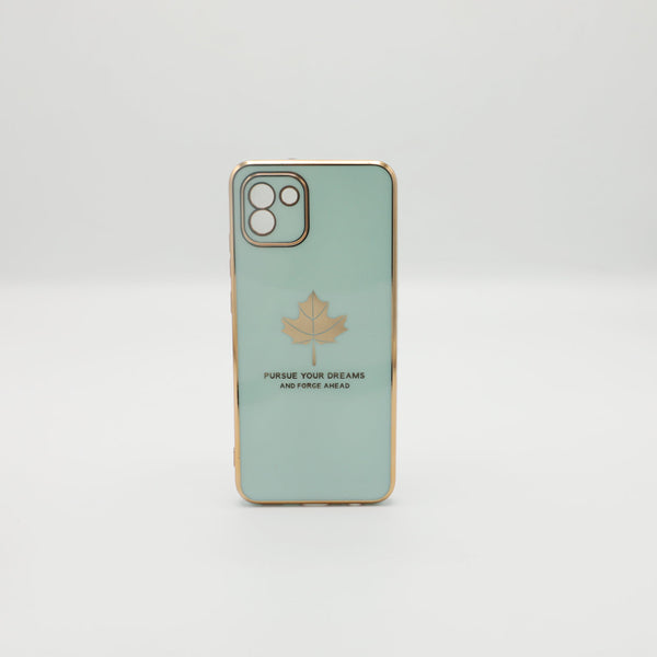 Samsung Mobile Pouch A031 164 Fancy Chrome Back Leaf Print See Green Rs 450