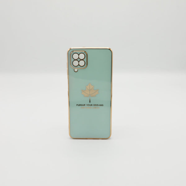 Samsung Mobile Pouch A12 4G Fancy Chrome Back Leaf Print See Green Rs 450
