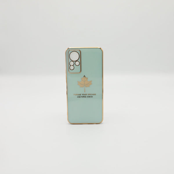 infinix Mobile Pouch Note 11 Fancy Chrome Back Leaf Print See Green Rs 450