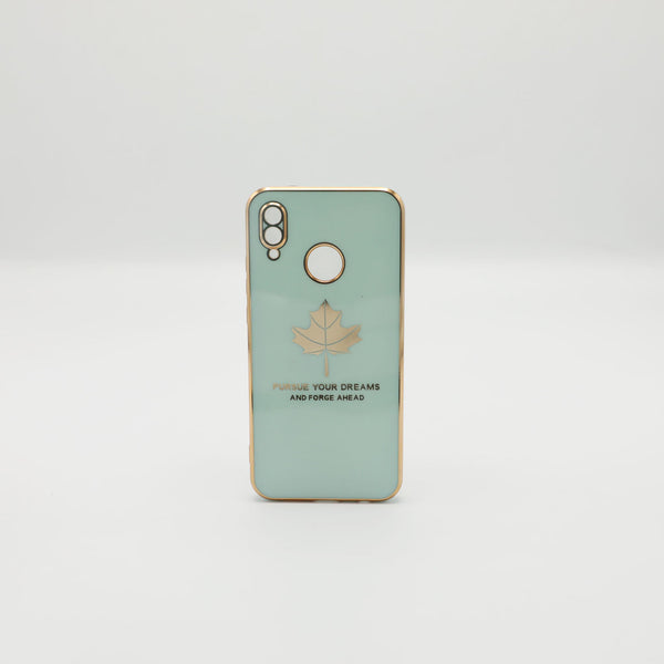 Huawei Mobile Pouch P20 Lite Play Fancy Chrome Back Leaf Print See Green Rs 450