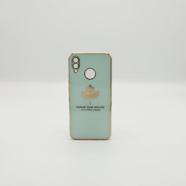 Huawei Mobile Pouch Nova 31 Fancy Chrome Back Leaf Print See Green Rs 450