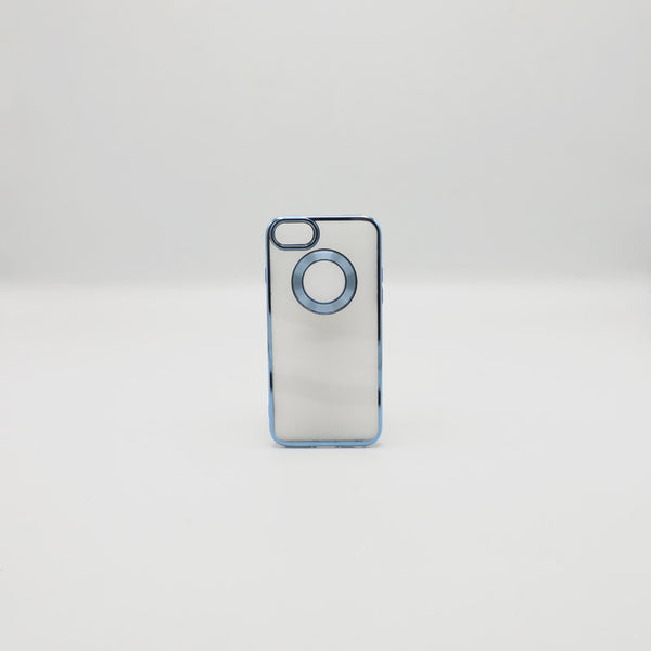 Iphone 7  Mobile Pouch Sky Blue Transparent Back Rs 450