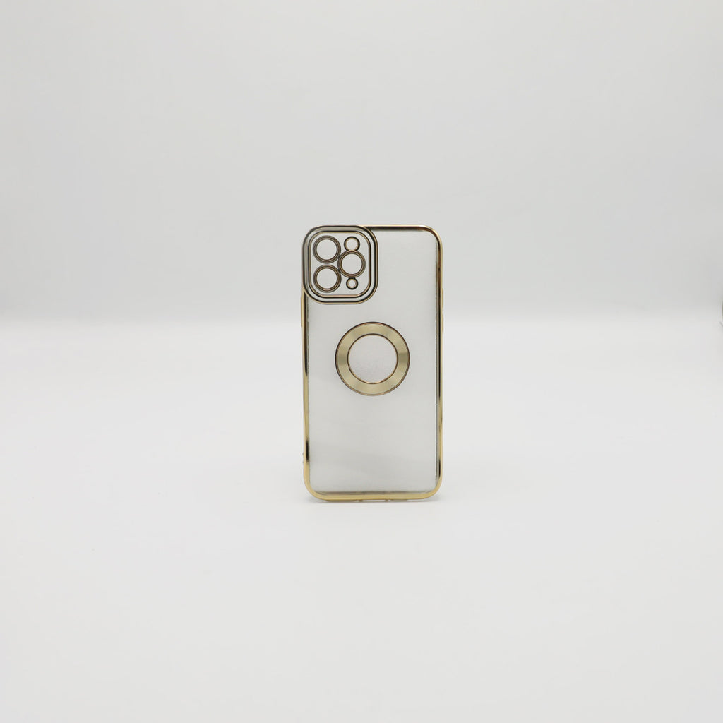 Iphone Mobile Pouch Iphone 11 Pro Golden Transparent Back Rs 450