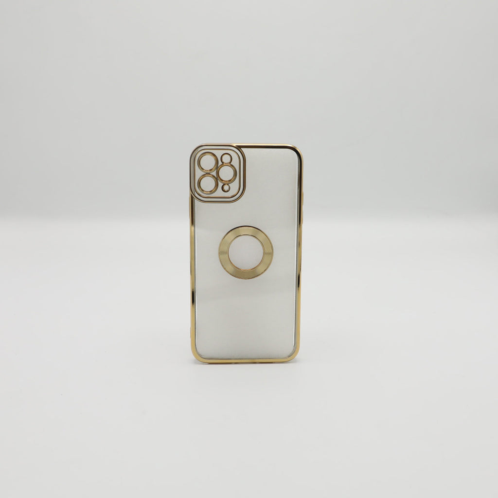 Iphone Mobile Pouch Iphone 11 Pro Max Golden Transparent Back Rs 450