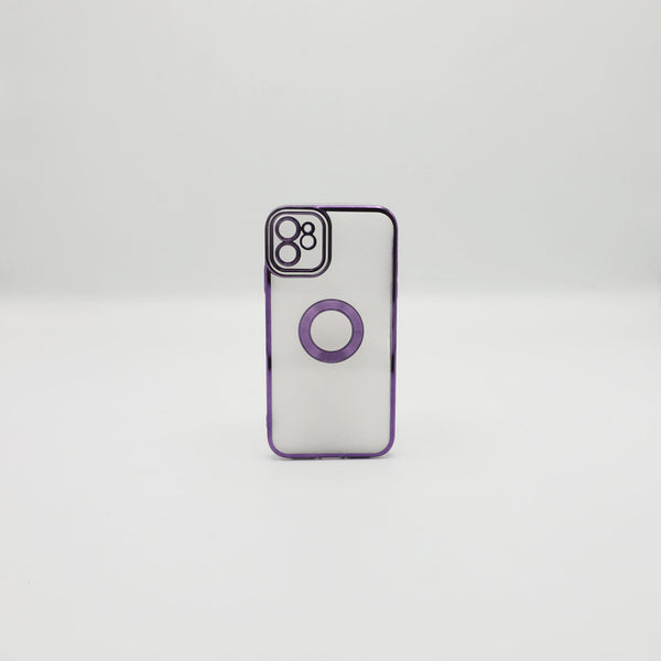 Iphone 11 Mobile Pouch Purple Transparent Back Rs 450
