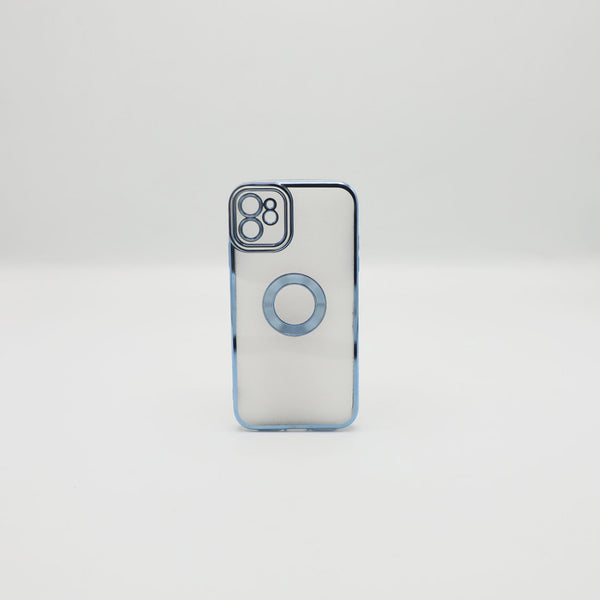 Iphone 11 Mobile Pouch Sky Blue Transparent Back Rs 450