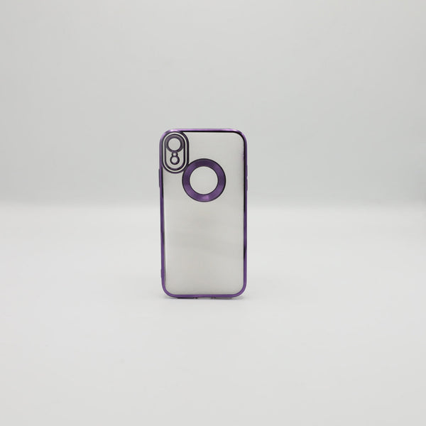 Iphone XR Mobile Pouch Purple Transparent Back Rs 450